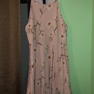 baby pink skater dress